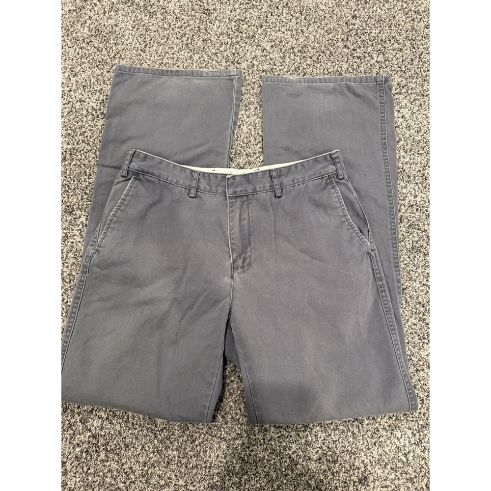 Vintage American Eagle Khakis Pants Womens Size 4 Chino Flare Boot Gray Y2K
